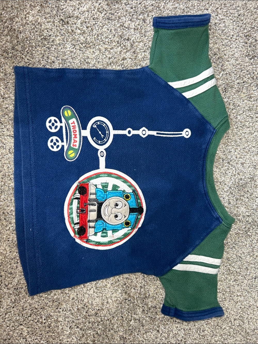 Thomas the Tank Engine Navy & Green Boys shirt
